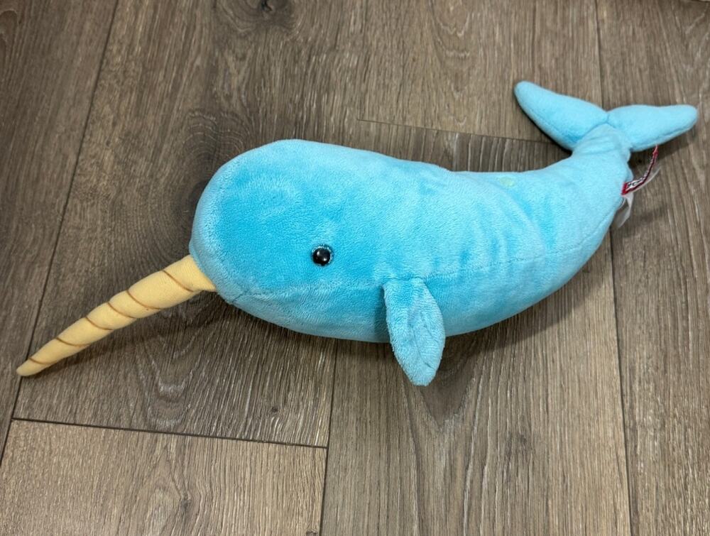 DOUGLAS Blue Narwal Plush Toy